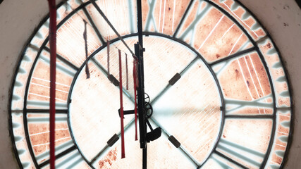 clock on the wall of church
