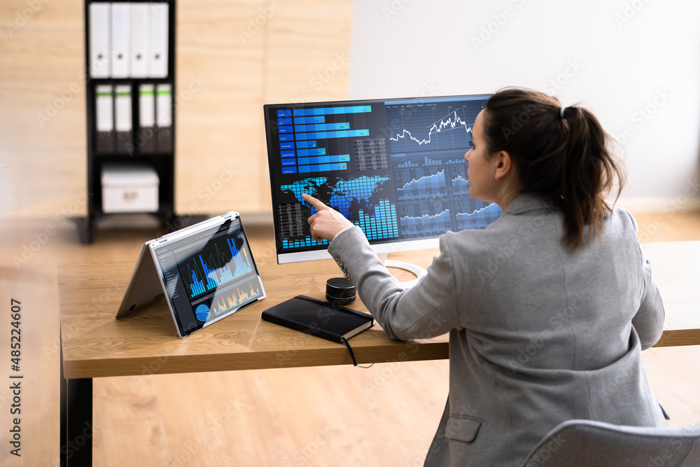 Poster kpi business analytics data dashboard