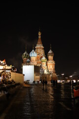 Fototapeta na wymiar St Basils Cathedral in Kremlin Moscow