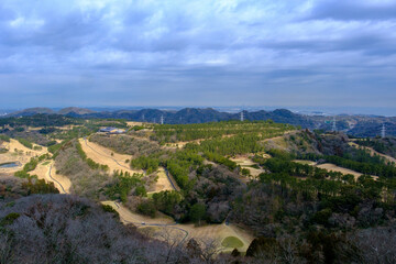 Fototapeta na wymiar 横須賀の大楠山からの光景