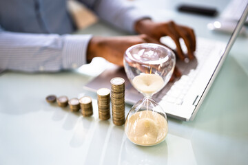 Increasing Money Coin Stack Concept