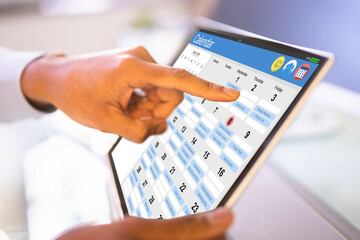 Fototapeta premium Online Calendar Business Planner