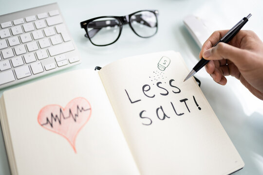 Blood Pressure And Hypertension. Eat Less Salt
