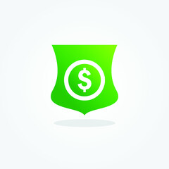 Dollar Money Secure icon vector for web, computer and mobile app