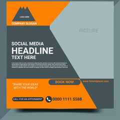 Clean Social Media Post Design Template 