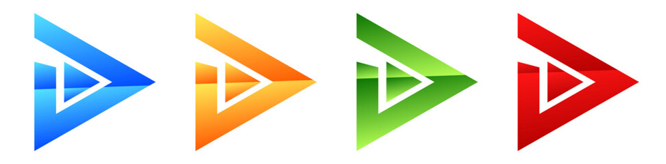 Play, start button icon vector illustration