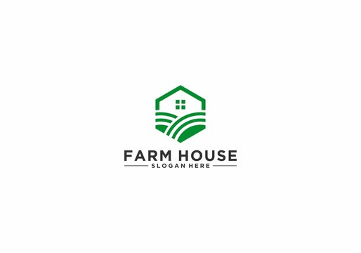 simple farmland logo that is easy to recognize and remember