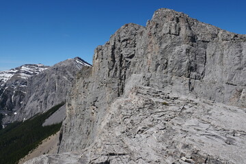 Traversing Mount Yamnuska 