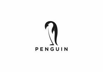 penguin logo template in white background © a r t t o 23