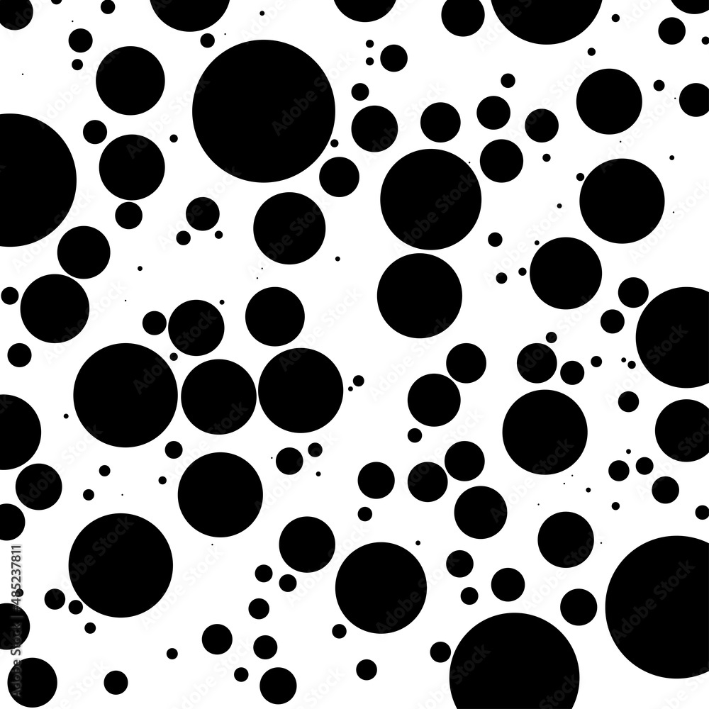Aufkleber random dots, circles. stipple, stippling background. halftone polkadots pattern, design element
