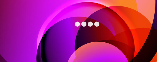 Fluid gradients, swirls and circles. Bright color lines. Vector Illustration For Wallpaper, Banner, Background, Landing Page