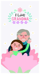 Mother's Day gift illustration for various graphic design and advertising applications.