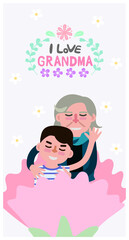 Mother's Day gift illustration for various graphic design and advertising applications.