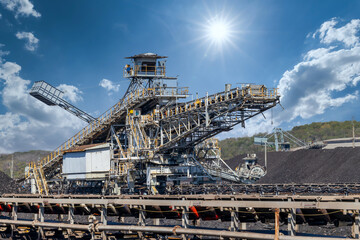 Coal excavation on the surface mine, Coal Mining and processing equipment, Washing and sorting raw...