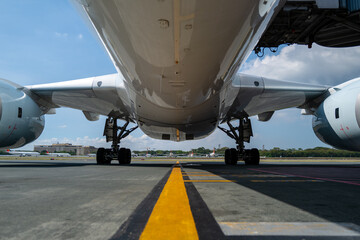 Airbus A350 at airport
