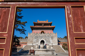 Architectural scenery of Emperor Qianlong's mausoleum, Eastern Mausoleum of the Qing Dynasty, China