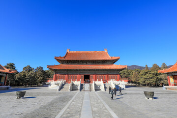 Architectural scenery of Emperor Qianlong's mausoleum, Eastern Mausoleum of the Qing Dynasty, China
