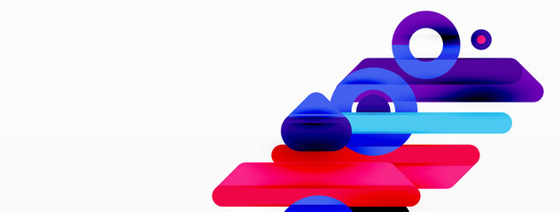 Lines geometric background. Stripes and rings composition business template for wallpaper, banner, background or landing