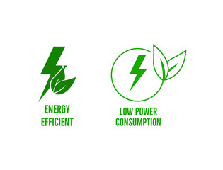 Energy-efficient icon vector illustration 