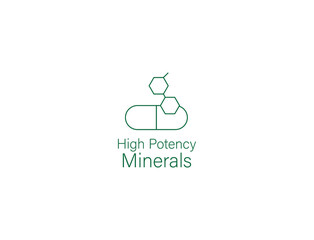 High potency minerals icon vector illustration 