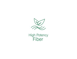 High potency fiber icon vector illustration 