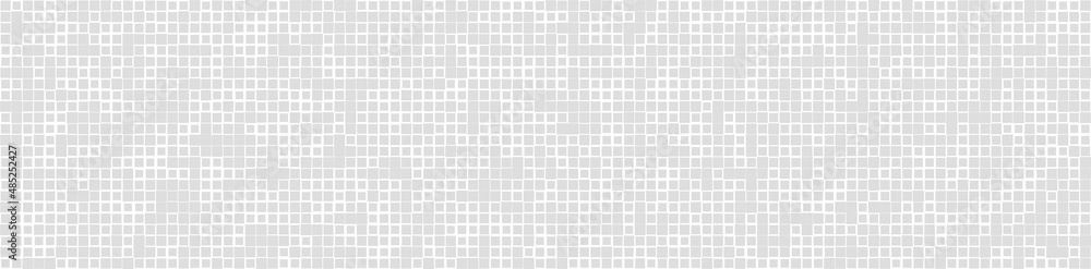 Poster Random mosaic square tiles seamless, repeatable cubism pattern, texture and backdrop