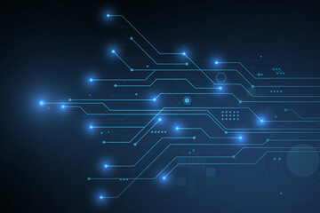 Obraz premium Abstract hi tech. Abstract digital background with technology. Vector abstract technology. 