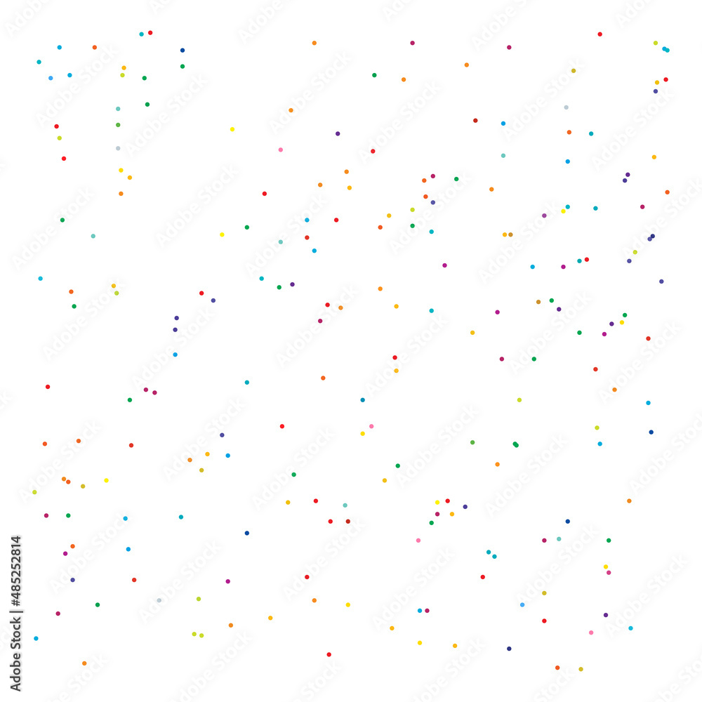 Aufkleber colorful random, diffuse circles, dots pattern. scattered speckles, polka dots