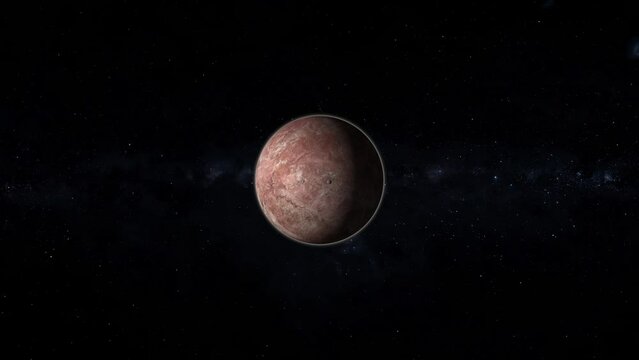 fictional make make planet in space.