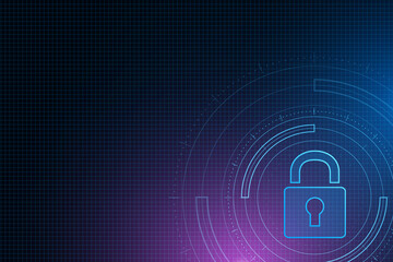 Cyber security technology concept , Shield With Keyhole icon with world map background , personal data , vector illustration.	
