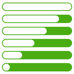 Progress bar. Steps, phases, level indicator. Yardstick meter. Rank, grade, stage chart, graph