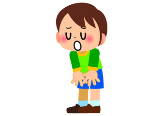 Fototapeta premium ごめんなさい,ごめんね,謝罪,謝る,あいさつ,子供,感謝,小学生,学校,幼稚園,保育園,小学校,園児,保育所,保育,子供向け,お辞儀,可愛い,丁寧,礼儀,お願い,
