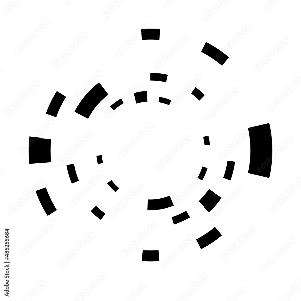Poster abstract circle graphic. geometric circle, ring design element. circular, concentric angular shape i