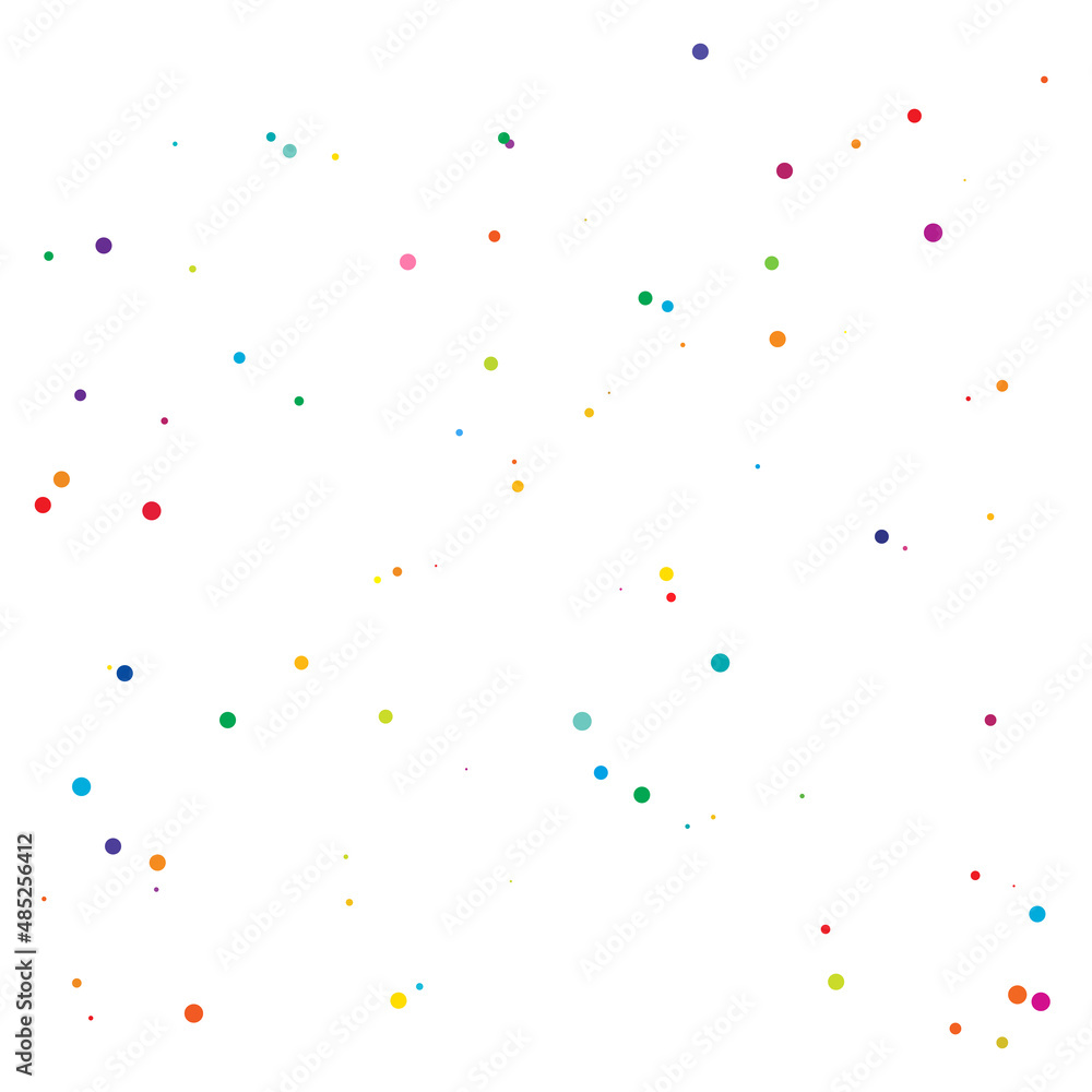Aufkleber colorful random, diffuse circles, dots pattern. scattered speckles, polka dots
