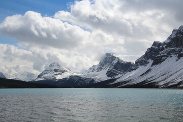 Looking Down Bow Lake, Banff National Park, Alberta