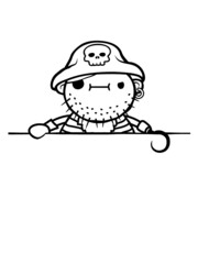 Cool Piraten Kapitän 