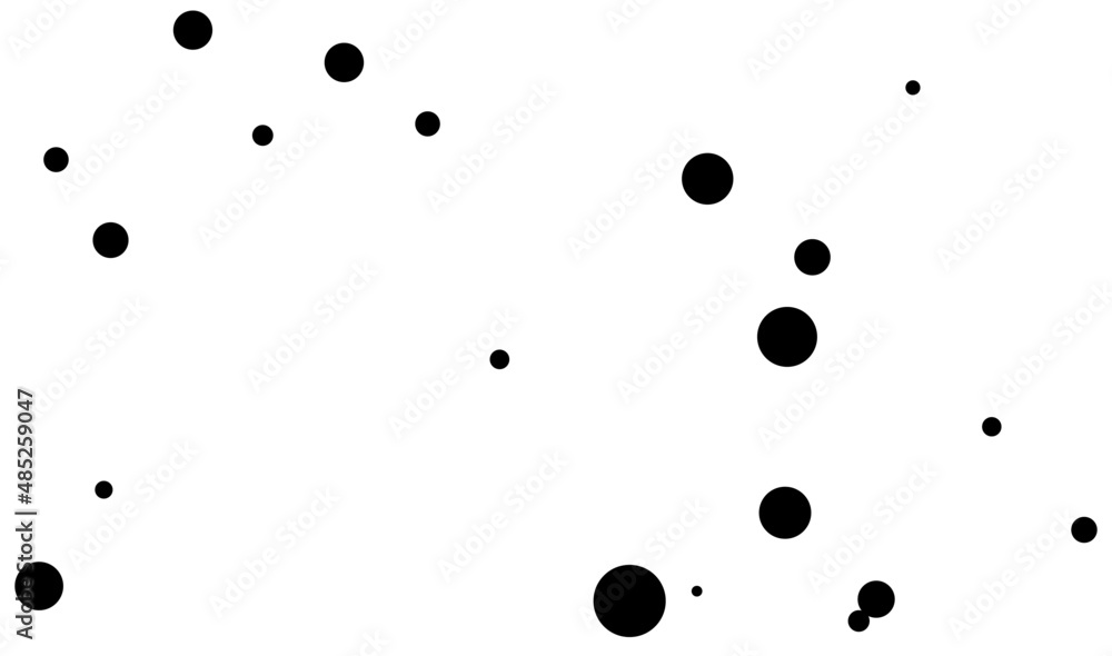 Poster random dots, circles. dotted, speckles pattern. pointillist, pointillism background. stipple, stippl