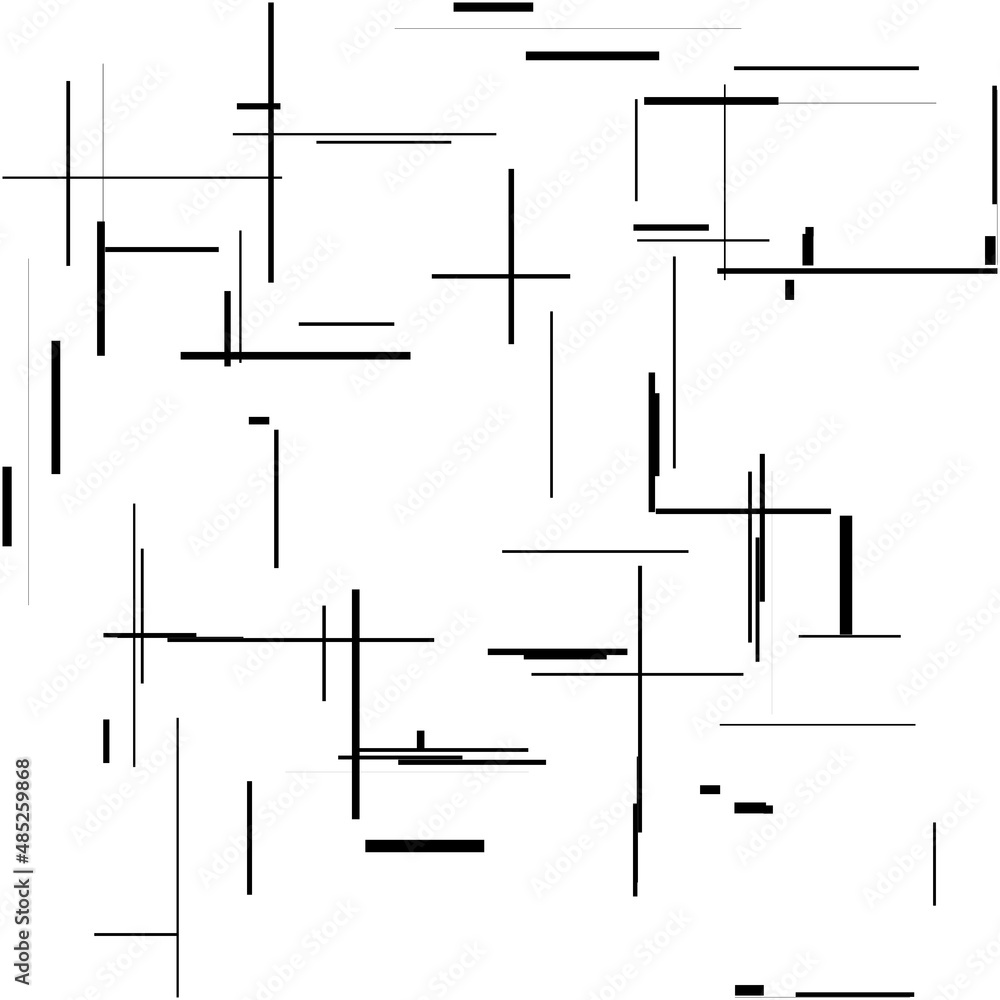 Aufkleber random, chaotic grid, mesh pattern, geometric texture with random lines