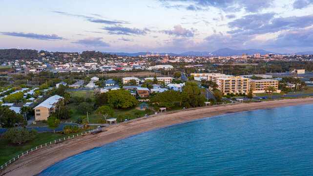 Aerial view of the town at bay point area