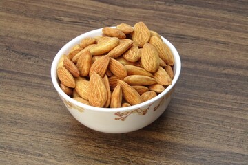 Almonds in a bowl 