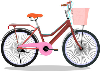 bicycle isolated on a white background  
