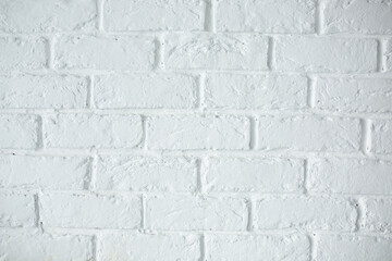 Texture of a white brick wall, pattern