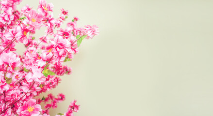 Obraz na płótnie Canvas peach tree spring decoration background