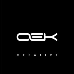 OEK Letter Initial Logo Design Template Vector Illustration