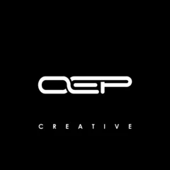 Deurstickers OEP Letter Initial Logo Design Template Vector Illustration © makrufi