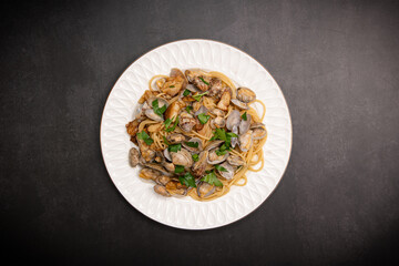 Stir-fried bok choy on a plate.