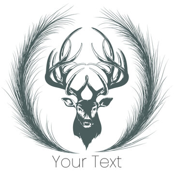 Deer head logo