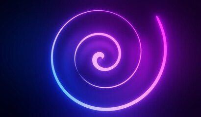 3d render of RGB neon light on darkness background. Abstract Laser lines show at night. Ultraviolet spectrum beam scene