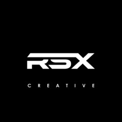 RSX Letter Initial Logo Design Template Vector Illustration