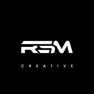 RSM Letter Initial Logo Design Template Vector Illustration